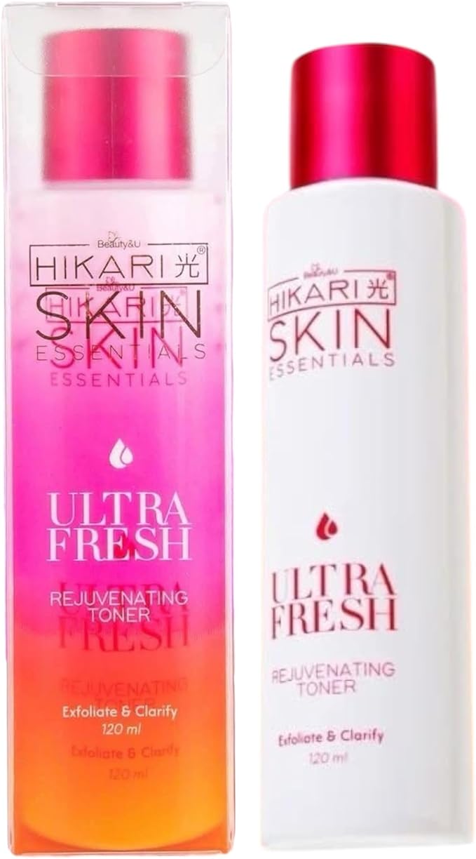 Hikari Skin Ultra Fresh Rejuv Toner | Exfoliating & Clarifying Face Toner – 120 mL Day & Night Formula