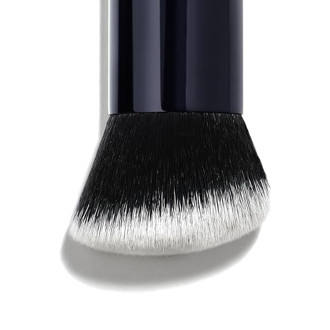 Lune+Aster Foundation Brush | High-Performance Foundation Brush To Apply Liquid, Stick Or Powder Foundations. Made with Alumium Handle, Vegan Bristles.