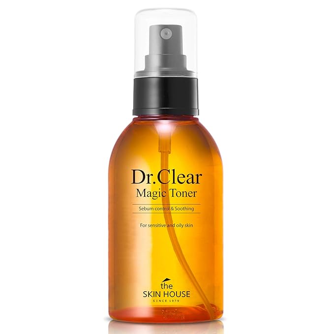 The Skin House Dr.Clear Magic Toner 130ml (4.4 fl.oz) Sebum Cntrol Soothing/Paraben Free, Cruelty Free, Korean Skin Care