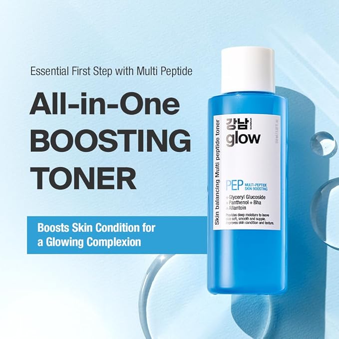 Multi-Peptide Skin Boosting Toner & Rejunol Mucin Serum 3.3floz - Korean Skin Care I Face Moisturizer for Women I Snail Mucin Serum I Panthenol I Niacinamide