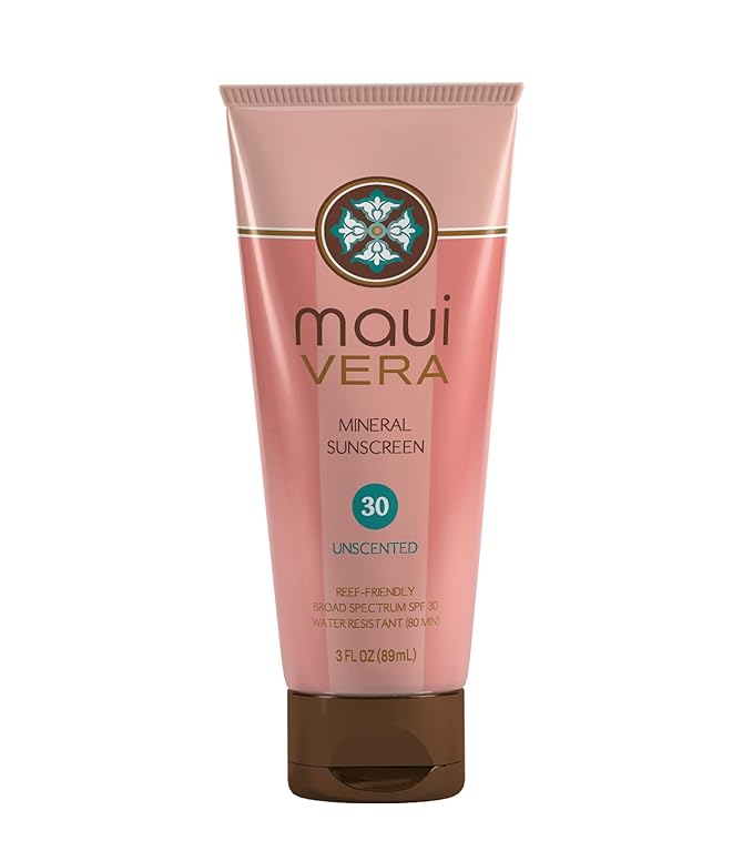 SPF 30 Mineral Sunscreen - Unscented (3.0 oz) Water-Resistant up to 80 minutes, TSA Approved