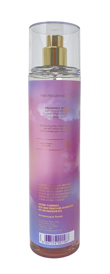 Bath & Body Works Pastel Skies 3 Fine Fragrance Mists with a Peach Gardenia Bar Soap