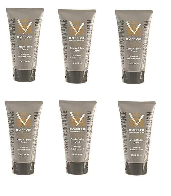 Roffler 6 Pc High Performance Creative Styling Cream, 5 Fl Oz. (148 Ml)