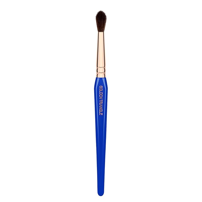Bdellium Tools Professional Makeup Brush - Golden Triangle Series 785 Tapered Blending - With All Vegan and Soft Synthetic Fibers, For Applying Shadow (Blue, 1pc)