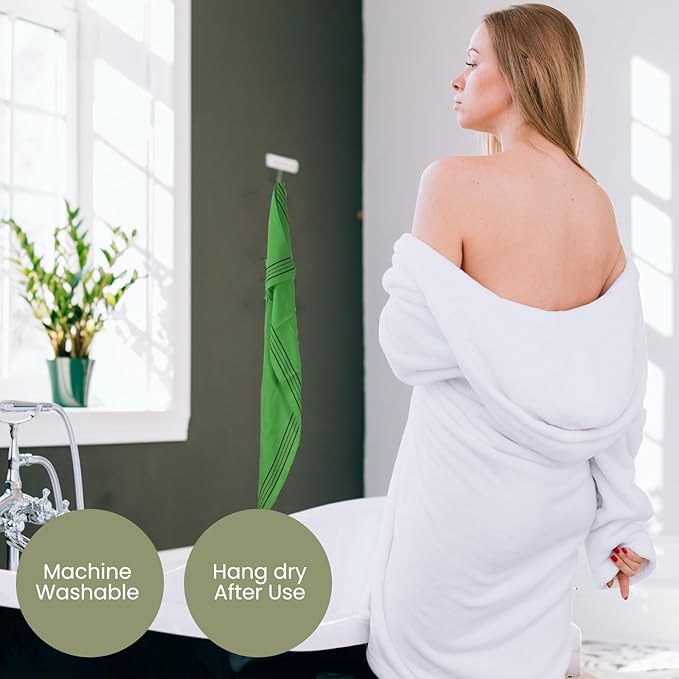 Extra Large Size 35.4" x 11" (4 PCs) Korean Asian Exfoliating Bath Washcloths Mitt Scrub for Body and Back washcloth Glove Viscose Rayon Towel for Soft Skin
