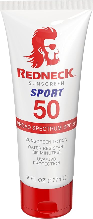 6 Oz SPF 50 Sport Lotion Water/Sweat Resistant Reef Friendly, Non-irritating
