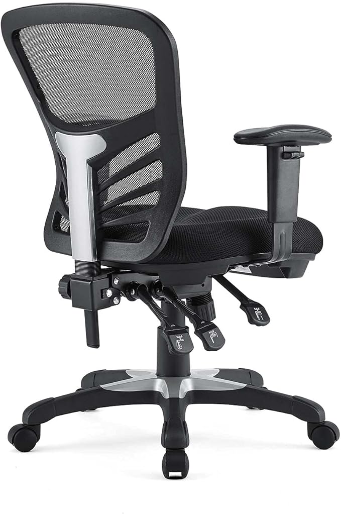Modway EEI-757-BLK Articulate Ergonomic Mesh Office Chair in Black