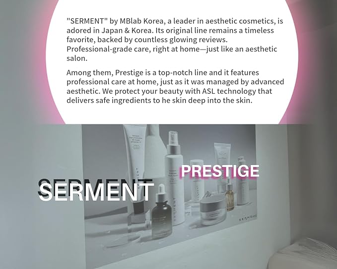 SERMENT Prestige P.A.P Toner 5.1 fl oz – Premium Botanical Toner with Purslane Leaf Extract, Multi-Complex Formula, Hydrating & Refreshing, Made in Korea