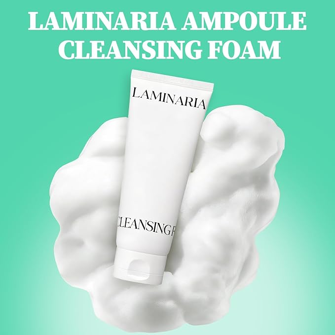 Laminaria Pore Cleansing Face Wash 2-in-1 | Deep Facial Cleanser & Hydrating Cleanser with Seaweed Extract & 8 Types of Hyaluronic Acid, 120ml