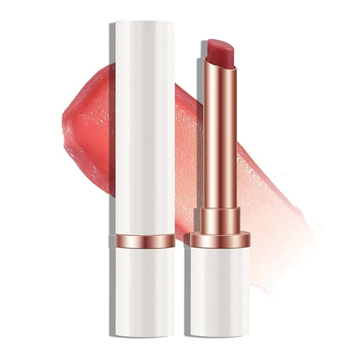 Boobeen Lip Balm Stick, Lip Balm Cream for Dry Cracked Lips, Temperature Color Change Lip Gloss, Long Lasting Lip Moisturizer for Women, Buildable Lip Color