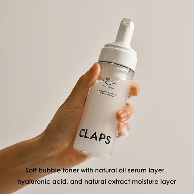 CLAPS Serum Blending Toner 4.90 Fl oz - Moisturizing|Mildly Acidic pH|Hypoallergenic|Vegan