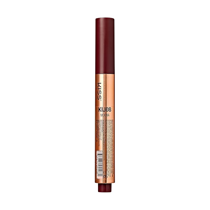 KISS NEW YORK Professional Melting Jelly Lip Balm, High Shine & Moisturizing Lip Stick, Long Lasting, Plumping Effect Look, Non-Sticky & Not Cakey, Easy Application & Natural Coverage (Mocha)