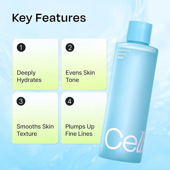 Celladix Ultimate Hydration Trio | Hyaluronic Intense Toner + Serum + Cream - Perfect prep for Winter Dryness