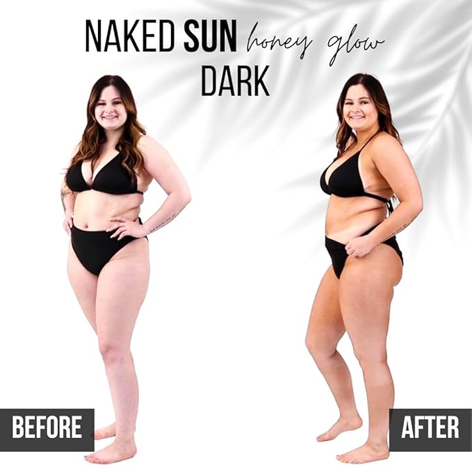 Naked Sun Honey Glow Spray Tanning Solution Trio Bundle (3 Items): Dark Bronze, Violet and Rapid Express Airbrush Tan Mist