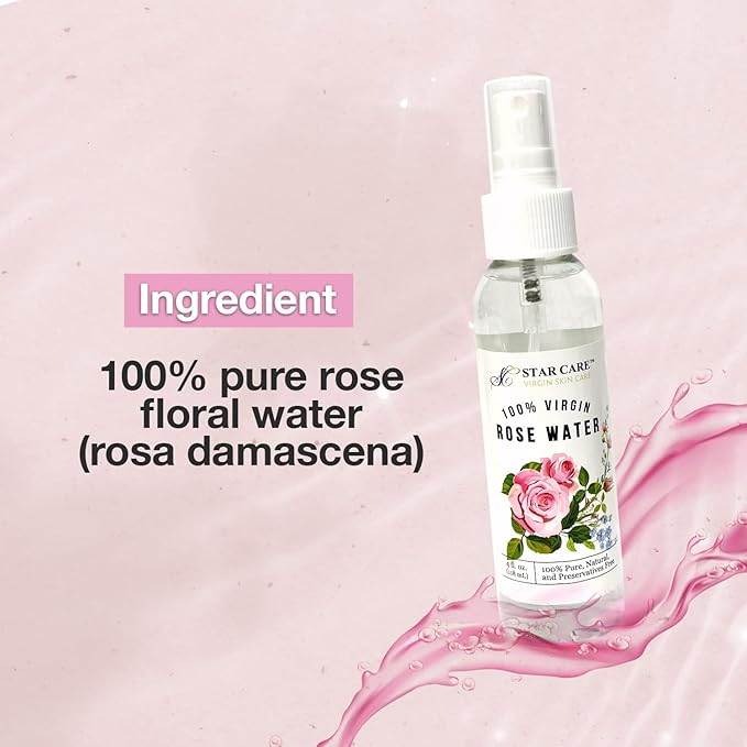 100% Virgin Rose Water (4oz)