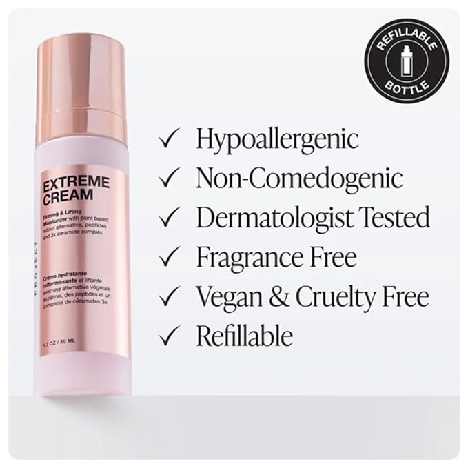 Innbeauty Project Extreme Cream Anti-Aging Firming & Lifting Moisturizer Refill with Peptides & Bio-Retinol Alternative, REFILL, 1.7 OZ (50ml)