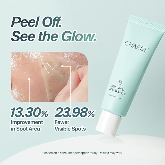 CHARDE At-Home Targeted Skincare Duo - Dark Spot Peel Off Mask & Under Eye Patches for Puffiness, Brightening, Smoothing & Even Tone Care, Spot Care