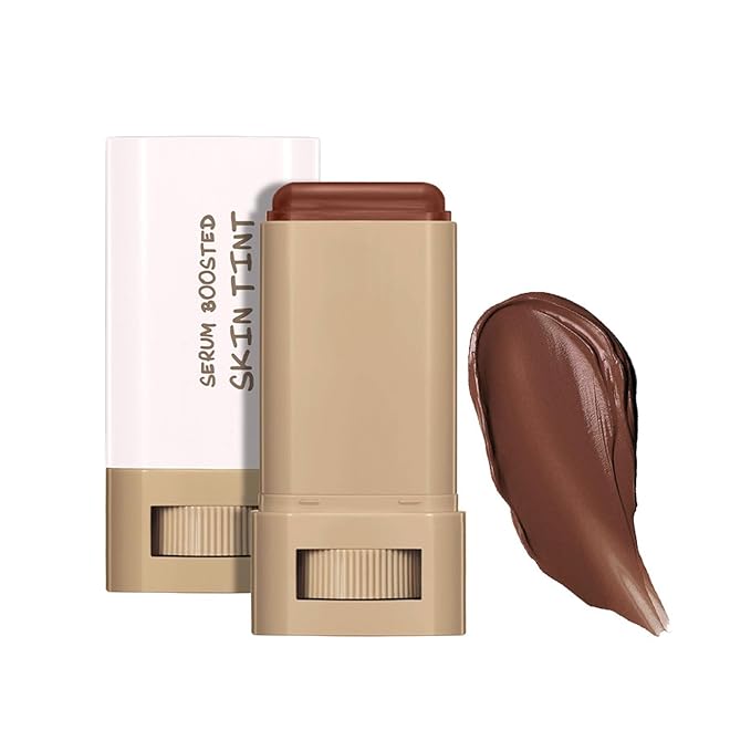 Beauty Balm Serum Boosted Skin Tint, Foundation Makeup Stick Hydrating Tinted Moisturizer, Lightweight and Buildable Solid Tinted Hydrating Serum Foundation Contour Stick, Natural Finish(01#)