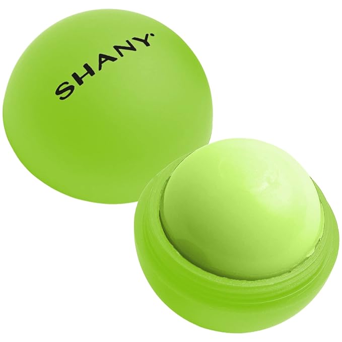 SHANY Lip Balm Sphere - Nourishing Hydrating Lip Balm Lip Care Infused with Shea Butter and Moisturizing Oils to Soothe and Repair Dry and Cracked Lips - Green