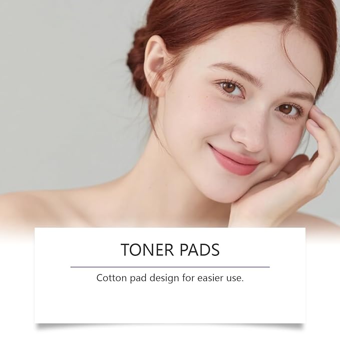 Centella Asiatica & Collagen Toner Pads - Hydrating Facial Pads for Daily Moisture, Soothing & Gentle Cleansing, 70 Count (2, 70 Pads)