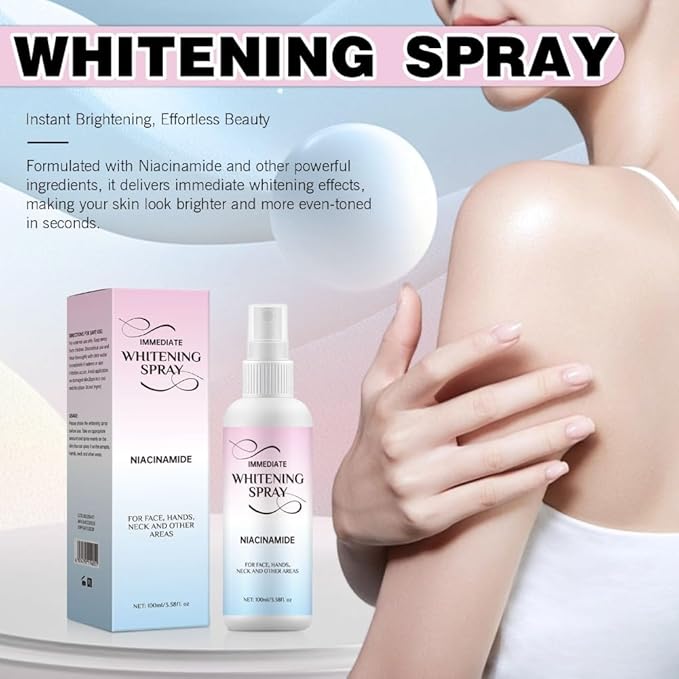 2PCS Whitening Spray for Women Skin Immediate Brightening Moisturizing BB Cream Face Foundation Skin Care