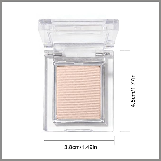 Matte Light Caramel Brown Single Eye Shadow Palette, Neutral Powde Eye Shadow for Women, Eye Brightener Eye Shadow Primers, Monochrome Natural High Pigment Mini Eyeshadow, sombras para ojos