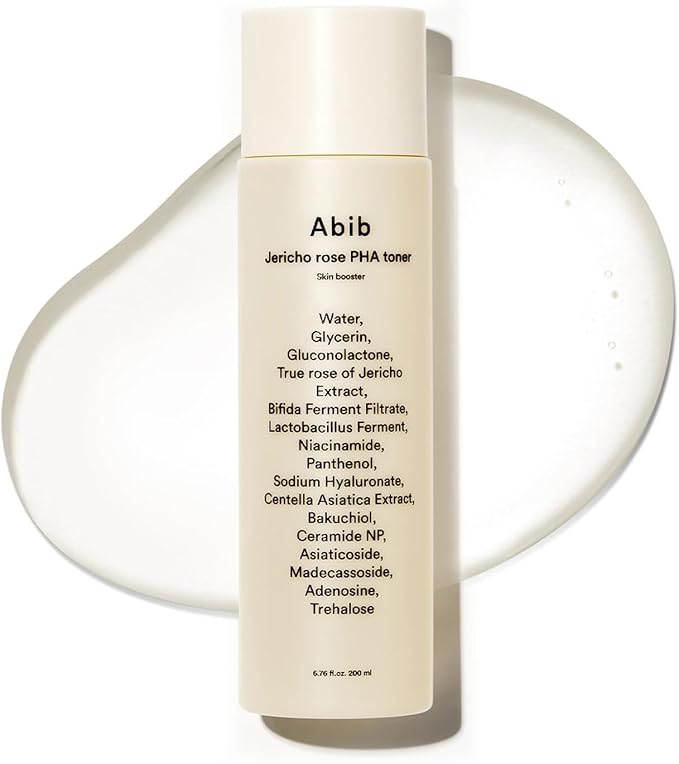 Abib Jericho Rose PHA Toner Skin Booster 6.76 fl oz / 200 ml, Toner with Rose of Jericho Extract for Improvement of Skin Elasticity and Skin Texture