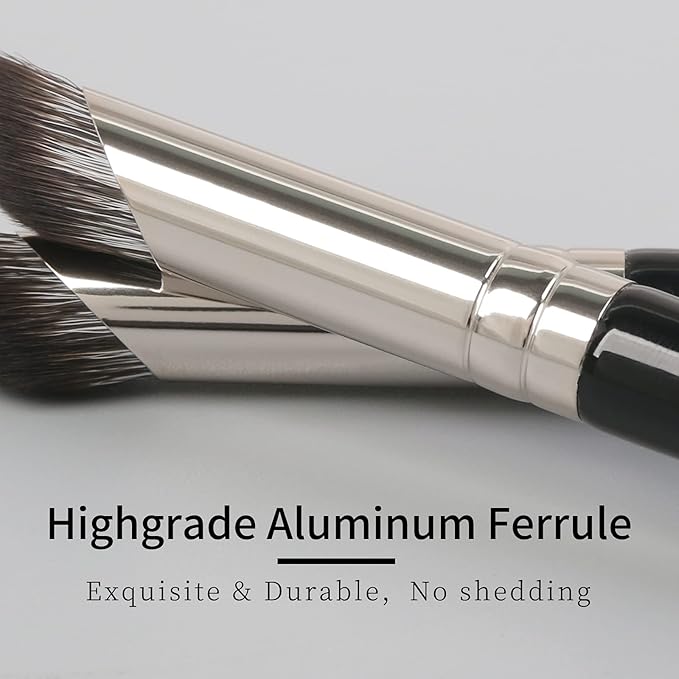 Angled Concealer Brush Under Eye, Concealer Brush, Small Nose Contour Brushes, Nose Brush Contour, Nose Brushes Angle, Small Concealer Brushes, Angled Makeup Brush - Black, 8M02