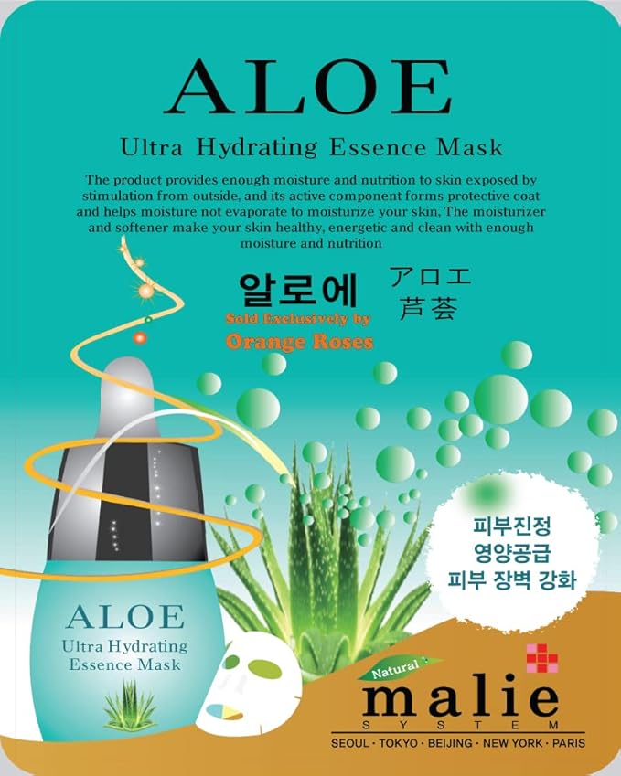 (OBS Lab) 10 Pcs-Combo Ultra Hydraiting Essence Mask (10 types x 1pcs), Korean Facial Mask Sheet, Skincare Moisturizing, Soothing Home Spa Trestment Masks