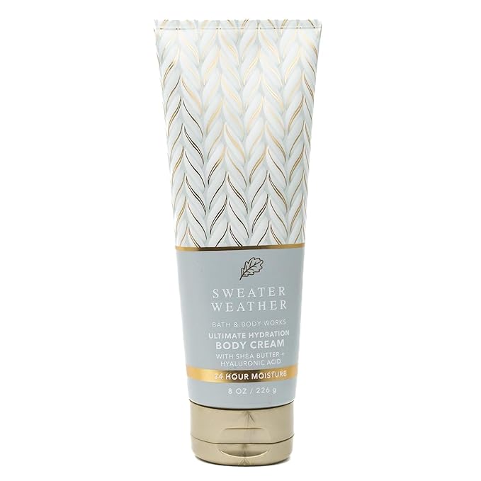 Bath & Body Works Ultimate Hydration Body Cream Gift Set For Women, 8 Fl Oz (Sweter Weather)
