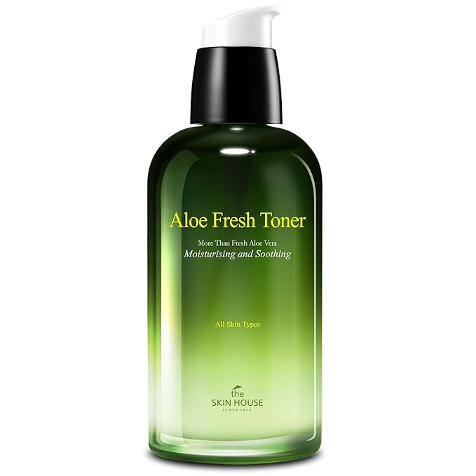 The Skin House Aloe Fresh Toner 130ml (4.4 fl.oz.) Aloe Vra Relaxation Deep Hydration/Paraben Free, Cruelty Free, Korean Skin Care