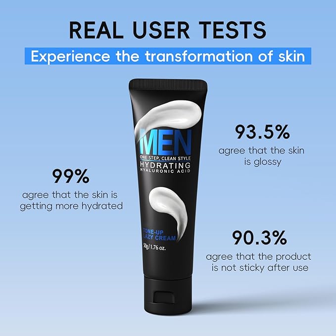 AKARY Men Tone Up Face Cream Boy Oil Control Make Up Lazy BB Cream Moisturizing Conceal Pores Covering Imperfections Balance Skin Tone
