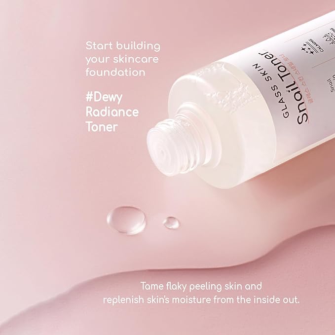 DEARBOO Glass Skin Snail Toner, 8.45 fl oz – Hydrating Facial Toner with Snail Mucin for a Radiant-Looking Complexion