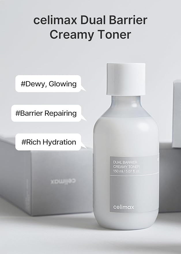 celimax The Vita Retinal Booster + Dual Barrier Creamy Toner + Dual Barrier Skin Wearable Cream
