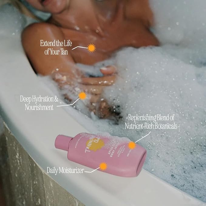 Tanning Club Golden Glow Care Duo: SPF 15 Tanning Oil and After Tan Lotion with Hyaluronic Acid – Water and Sweat Resistant for up to 80 Minutes – Hydrating Set for Soft, Radiant Skin