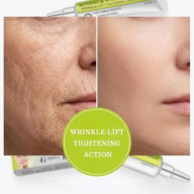 Botoxmix & Vita-A Retinol Shot Wrinkle-Lift Tightening Cream, Anti Aging Wrinkle Lift Tightening Moisturizer, Pore Minimizing Skin Smoothing Cream for Fine Lines & All Skin Types(2 Pack)