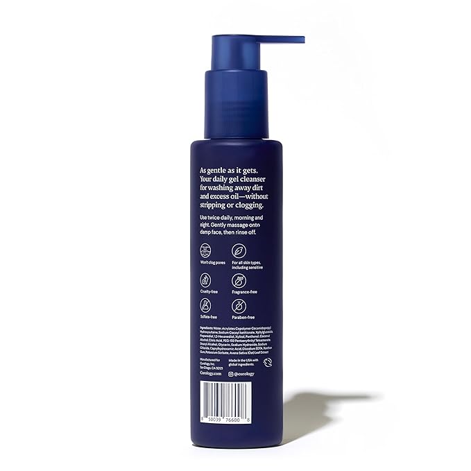 Curology Gentle Facial Cleanser, Hydrating Foaming Face Wash, for Sensitive, Dry or Oily Skin Types, 5 fl oz