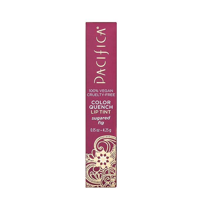 Pacifica Beauty Color Quench Natural Lip Tint, Sugared Fig, 0.15 Ounce