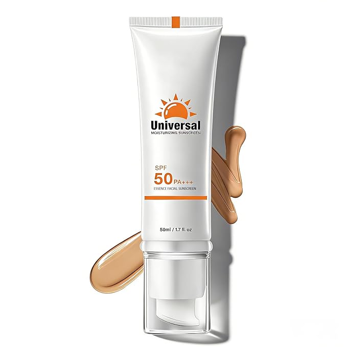 Tinted Moisturizing Daily Sun Cream, Clear Sunscreen for Face SPF 50, Hydrating Sun Essence Face Sunscreen, Korean SPF 50+ PA++++ No White Cast, Hydrating, Moisturizing, UV Defense, Travel Size