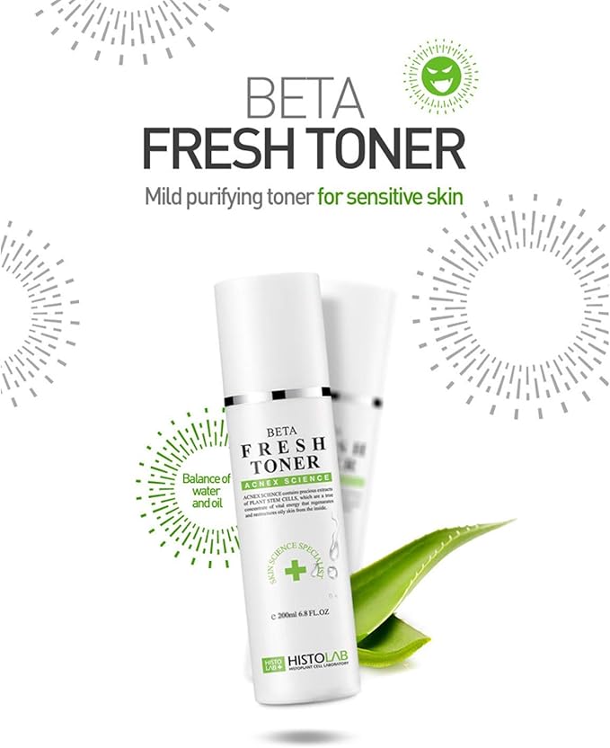HISTOLAB Beta Fresh Toner (6.8 Fl. Oz) for Oily & Acne-Prone Skin | Sensitive Skin