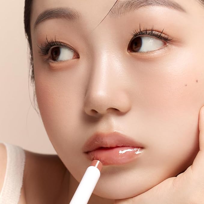 KEYBO Melting Change Plumping Lip Balm – Hydrating Glossy Tinted Lip Plumper, Non-Sticky MLBB Balm for Smooth, Natural Volume – Moisturizing K-Beauty Lip Treatment (01. Nunu Beige)
