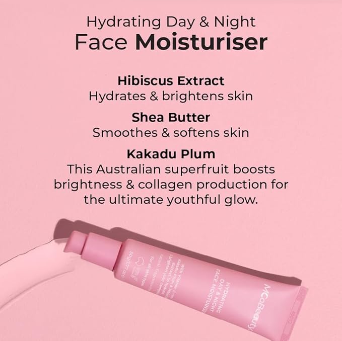 MCoBeauty - Hydrating Day and Night Face Moisturizer - Skin Feels Plumper, Firmer and Brighter - Hyaluronic Acid, Vitamin C and More - Vegan, Cruelty Free Skin Care - Gifts for Women