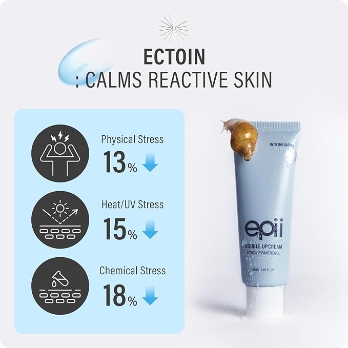 Double Up Cream | face moisturizer | ectoin | panthenol | squalane 15% | B5 | dry skin | sensitive skin | soothing | calming | korean skincare | 50ml 1.69 oz. fl.
