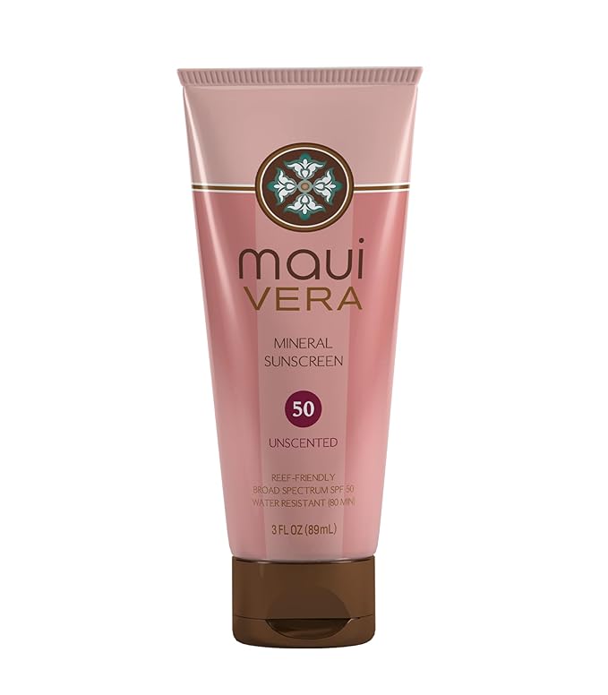 SPF 50 Mineral Sunscreen - Unscented (3.0 oz) Water-Resistant up to 80 minutes, TSA Approved