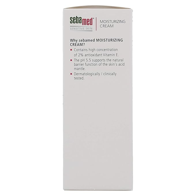 SEBAMED Moisturizing Face Cream with Pump for Sensitive Skin Antioxidant pH 5.5 Vitamin E Hypoallergenic 3.4 Fluid Ounces (100mL) Ultra Hydrating Dermatologist Recommended Moisturizer