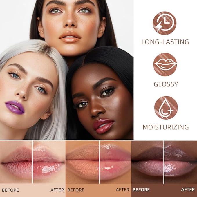 evpct Nourishing Moisturizing Tinted Lip Balm for A Sheer Tint of Color, Softens Smooths Hydrates Moisturizes Lightweight, Lip Care Gloss Plumper Stain for Women Dry & Chapped Lips, 07# COCONUT MILK