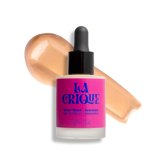 Hydrating Tinted Serum - Lightweight Face Foundation with Hyaluronic Acid & Prickly Pear - Buildable Coverage - Dry Skin - Vegan Friendly & Cruelty-Free - Shade 01 Very Fair - 1 fl oz