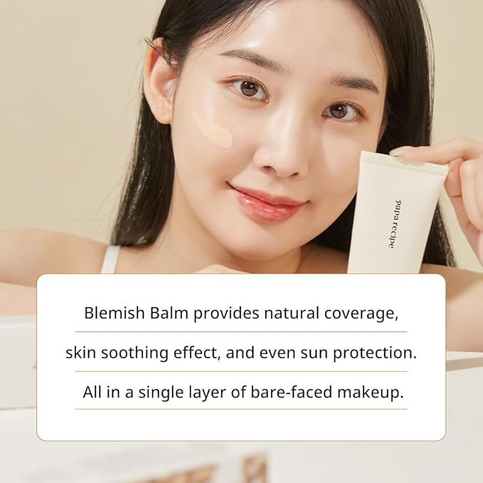 Papa Recipe Calamine Blemish Balm 50ml – Skin Tone BB Cream with Galactomyces and Centella for Soothing & Natural Coverage – Korean Skincare