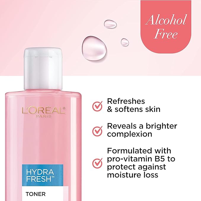 L’Oreal ParisAlcohol-Free Hydrafresh Toner