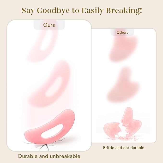 BAIMEI IcyMe Gua Sha Tools Face Massager for Skin Care, Relaxation and Reduce Wrinkles Puffiness Skin Care Tools, Self Care Gift for Men Women -Pink